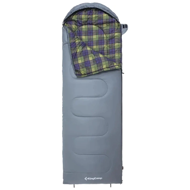 Спальний мішок KingCamp Sevan 250 Grey (KS2422_GREY_L) - зображення 1