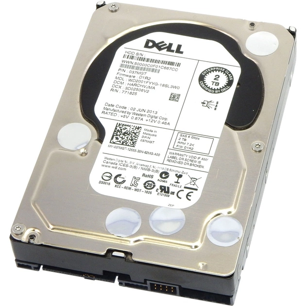 HDD 3.5" SAS 2.0TB WD Enterprise Class 7200rpm 32MB (WD2001FYYG)_Refurbished - зображення 1