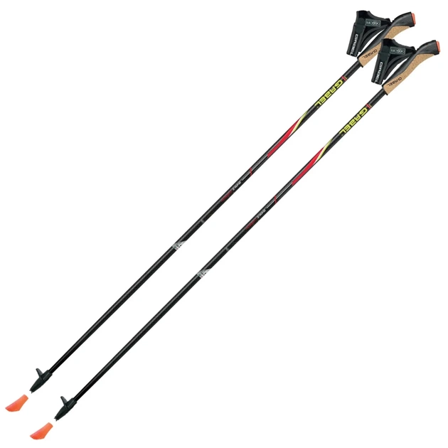 Палиці для скандинавської ходи Gabel FX-75 Snake Carbon 115 Dual Spike (7008351011150) - изображение 1