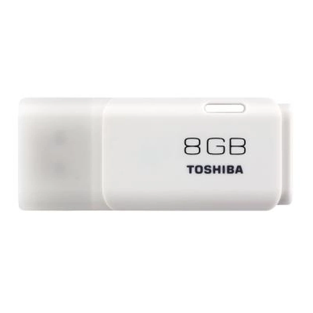 USB флеш накопичувач Toshiba 8GB Hayabusa White USB 2.0 (THN-U202W0080E4) - зображення 1