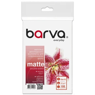 Фотопапір Barva 10x15, 220 g/m2, Everyday, Matte, double-sided, 100c (IP-BE220-385) зображення 1