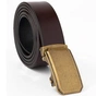 Ремінь Vintage Чоловічий з латунною пряжкою Коричневий (20276) - зменшене зображення 5