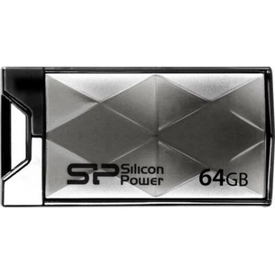 USB флеш накопичувач Silicon Power 64GB Touch 850 Titanium USB 2.0 (SP064GBUF2850V1T) зображення 1