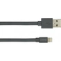 Дата кабель USB 2.0 AM to Lightning 1.0m MFI flat Dark gray Canyon (CNS-MFIC2DG) - зменшене зображення 2
