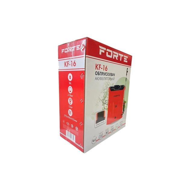 Обприскувач Forte акумуляторний KF-16 8АН/12V, 2-4 бар, 16л (121871) - изображение 8