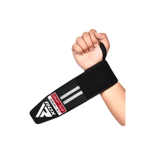 Бинт для спорту RDX WR11 Gym Wrist Wrap Black/White (WAH-WR11BW) зображення 1
