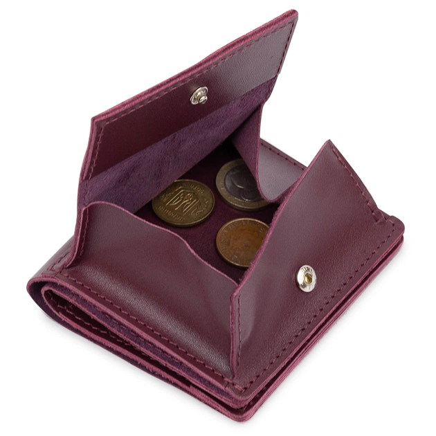 Гаманець Grande Pelle Бордовий (11518) - зображення 7