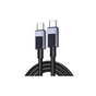 Дата кабель USB-C to USB-C 3.0m 100W L512 gray UGREEN (45065) - зменшене зображення 1