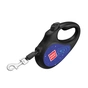 Повідець для собак WAUDOG R-leash "Ракета" світловідбивна стрічка XS до 12 кг 3 м чорний (8123-0125-01) - зменшене зображення 4