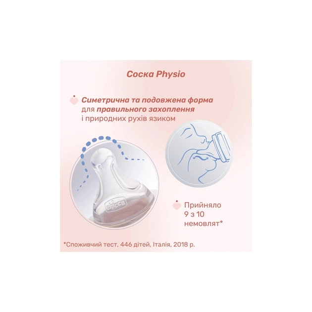 Пляшечка для годування Chicco Perfect Easy силіконова, від 0+ міс. повільний потік 150 мл, (20251.30) - picture 3