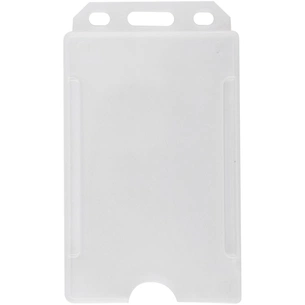 Бейдж Optima вертикальний PP+PVC, 54х85 мм (O45622) зображення 1