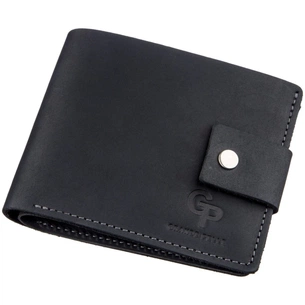 Портмоне Grande Pelle У вінтажному стилі Чорне (11228) зображення 1