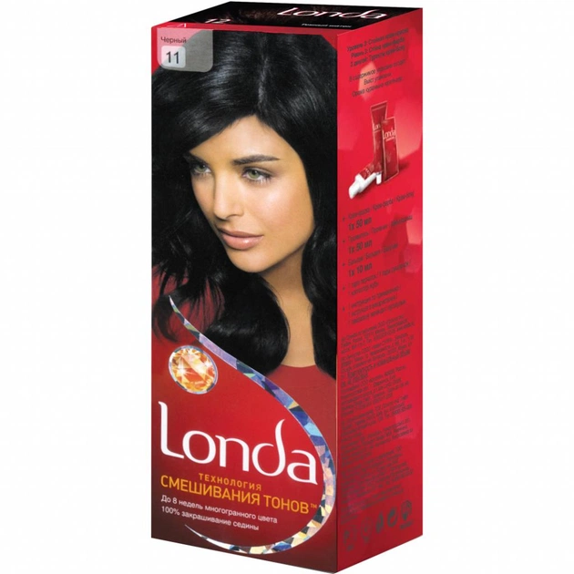 Фарба для волосся Londa стійка 11 Чорний (4015203134113) - изображение 1