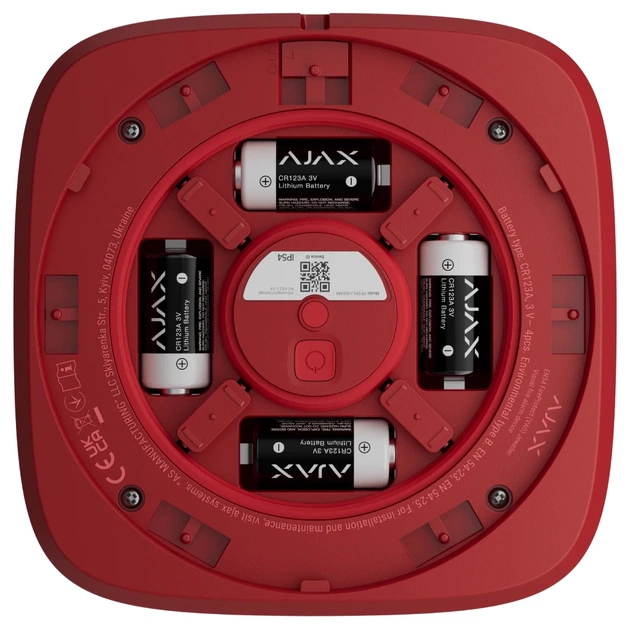 Сирена Ajax EN54 FireProtect VAD red - picture 5