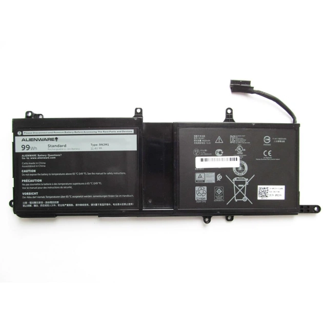 Акумулятор до ноутбука Dell Alienware 17 R4 9NJM1, 99Wh (8820mAh), 9cell, 11.4V, Li-ion (A47317) - изображение 1