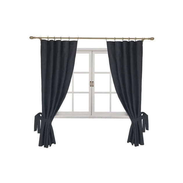 Штора Прованс комплект Black Milan 170х136 см 2 шт (4823093434585) - picture 1