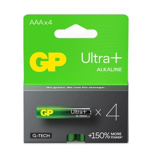 Батарейка Gp AAA LR03 Ultra Plus Alcaline * 4 (GP24AUP-2UE4) зображення 1
