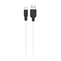 Дата кабель USB 2.0 AM to USB-C 2.0m 3A silicone X21 Plus black+white HOCO (6931474713889) - уменьшенное изображение 1