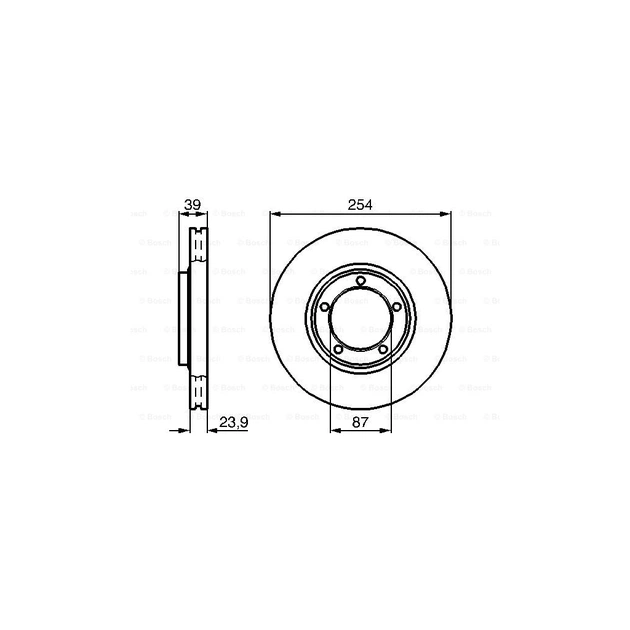 Гальмівний диск Bosch 0 986 478 714 - зображення 1