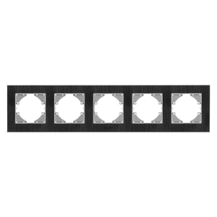 Рамка Videx BINERA чорний алюміній 5 поста (VF-BNFRA5H-B) изображение 1