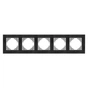 Рамка Videx BINERA чорний алюміній 5 поста (VF-BNFRA5H-B) - уменьшенное изображение 1