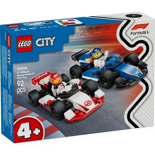 Конструктор LEGO City Автомобілі для перегонів F1 команд Williams Racing та Haas F1 (60464) зображення 1