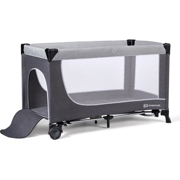 Дитячий манеж Kinderkraft кровать Leody с пеленатором Grey (5902533917952) - picture 5