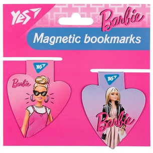 Закладки для книг Yes магнітні Barbie heart, 2шт (708110) зображення 1