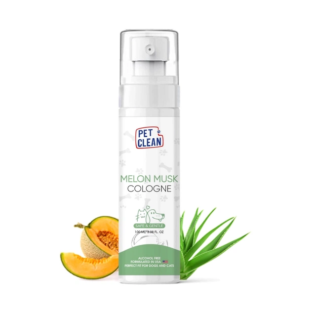 Спрей для животных Pet Clean PET COLOGNE MUSK MELON Духовка для освежения шерсти между купаниями с легким ароматом мускусной (8939117888282) - изображение 1