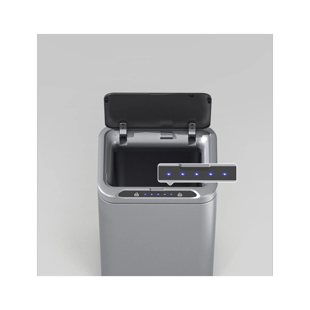 Контейнер для сміття JAH Сенсорний Срібний металік 13 л (20254) - picture 7