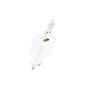 Зарядний пристрій BOROFONE BA47A USB QC3.0 18W + cable USB to USB-C white (6931474728319) - зменшене зображення 3