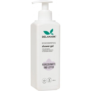 Гель для душу DeLaMark з ароматом граната та нотками лотосу 400 мл (4820152331458) зображення 1