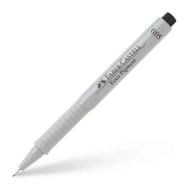 Лайнер Faber-Castell для графических работ Ecco Pigment, диаметр 0,05 мм, цвет черный (26995) - изображение 1