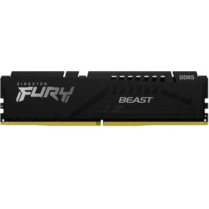 Модуль пам'яті для комп'ютера DDR5 32GB 5200 MHz Fury Beast Black Kingston Fury (ex.HyperX) (KF552C40BB-32) зображення 1