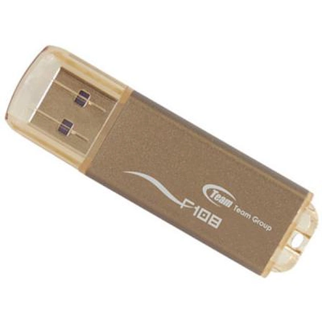 USB флеш накопичувач Team 8GB F108 Brown USB 2.0 (TF1088GN01) - изображение 1