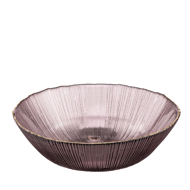 Салатник ARDESTO Mallow 16.8см, скло, рожевий (AR5014) - изображение 1