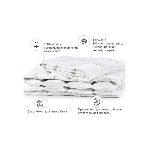 Ковдра MirSon антиалергенна 3M Thinsulate №1339 Luxury Exclusive Літня 110x140 см (2200001526747) - зображення 1