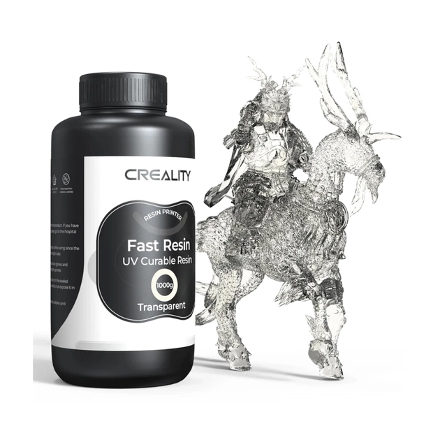 Фотополімерна смола Creality Resin, LCD Fast, 1kg, transparent (3302180006) - зображення 1