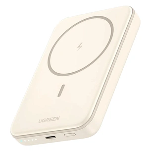 Батарея універсальна Ugreen 10000mAh 20W Magnetic Wireless beige (PB561) зображення 1