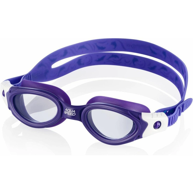 Очки для плавания Aqua Speed Pacific JR Bendyzz 232-09 8916 фіолетовий/білий OSFM (5908217689160) - изображение 1