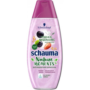 Шампунь Schauma Nature Moments Смузі Ягода Асаї, Мигдаль та Овес 400 мл (4015100298109) зображення 1