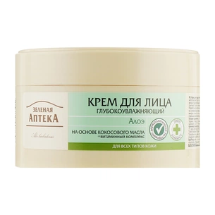 Крем для обличчя Зелена Аптека Алое Глибокозволожувальний 200 мл (4823015907647) зображення 1