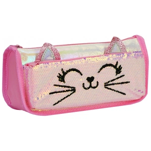 Пенал Cool For School 2 відділення З блискітками (CF6706-lt.blue) зображення 1