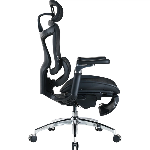 Офісне крісло Sihoo Крісло офісне з підставкою для ніг Sihoo DORO C300 Pro Mesh Black with (DORO-C300-PRO-M101-JT) - зображення 5