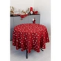 Скатертина Прованс Дзвіночки на червоному Dх180 см (036872) - зменшене зображення 2