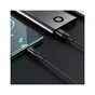 Дата кабель USB 2.0 AM to USB-C 1.2m 3A nylon aluminum with light indicator U93 black HOCO (6931474732170) - зменшене зображення 5