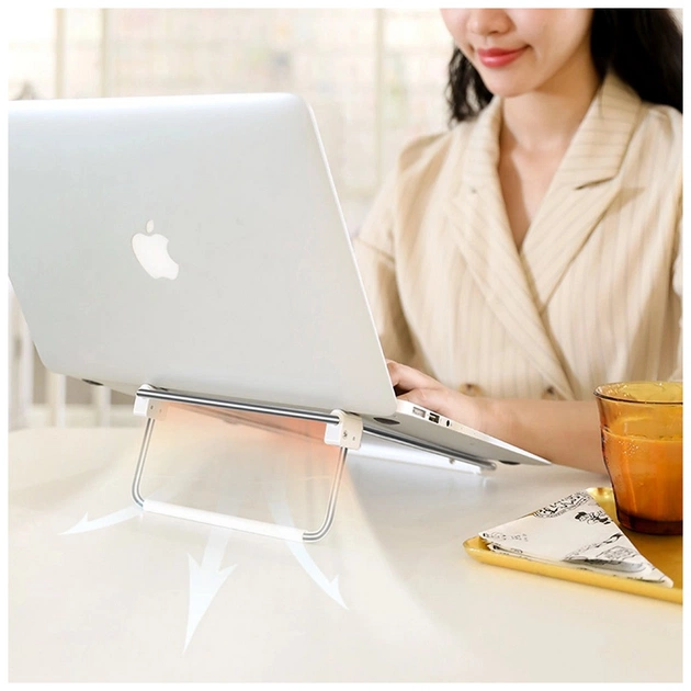 Підставка до ноутбука Ugreen LP230 Foldable Desktop Laptop Stand Silver (80348) - picture 8