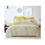 Постільна білизна ШЕМ Royal Satin гірчично-беіжева з квітами євро 220 х 200 (євро RS_гірчично біжова з квітами) - зменшене зображення 1