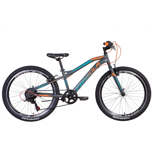 Велосипед Formula 24" FOREST Vbr рама-12,5" 2021 Anthracite/Orange (OPS-FR-24-273) - изображение 1