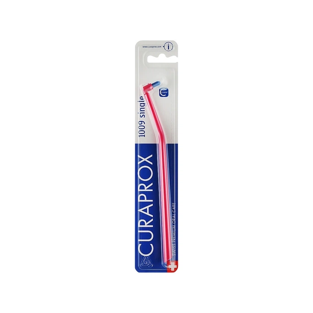 Зубна щітка Curaprox CS 1009 Single & Sulcular 9 мм Монопучкова Малинова (CS 1009-11) - изображение 1